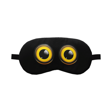Jenna Sleeping Eye Mask For Insomnia, Puffy Eyes And Dark Circles RoundEye Black