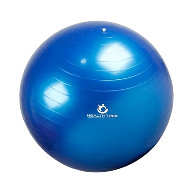 Healthtrek Anti Burst Gym/Yoga/Exercise/Swiss Ball 75cm Blue