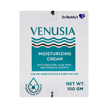 Venusia Moisturizing Cream with Squalene, Aloe Vera & Vitamin E | Face Care Product for Dry & Sensitive Skin