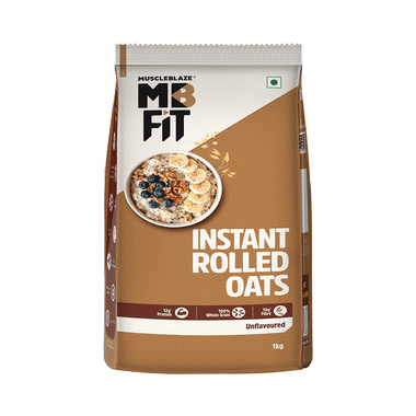 MuscleBlaze Instant Wholegrain Rolled Oats with High Fibre & Protein