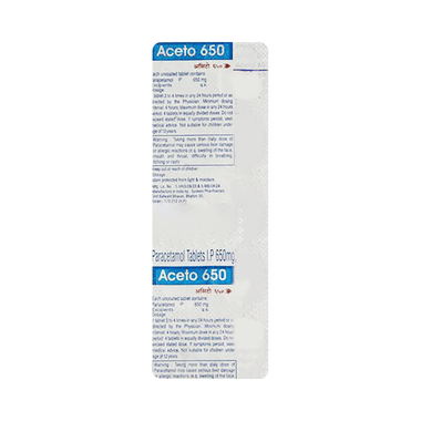 Aceto 650mg Tablet