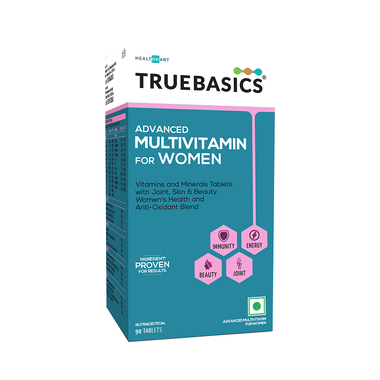 TrueBasics Advanced Multivitamin For Women | With Antioxidants For Joints, Skin, Immunity & Energy | Tablet