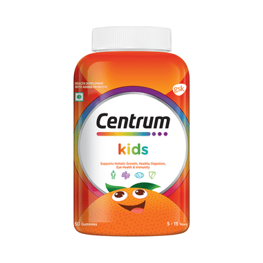 Centrum Kids | Veg Tablets For Growth, Digestion, Eye Health & Immunity | World's No.1 Multivitamin