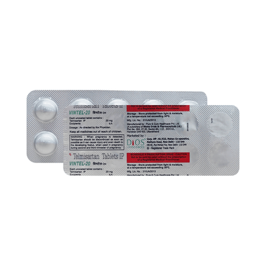 Vintel 20mg Tablet