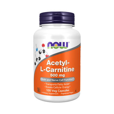 Now Acetyl-L-Carnitine 500mg Veg Capsule