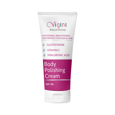 Vigini Natural Actives Lightening Brightening Sun Protection UVA &UVB Body Polishing Cream