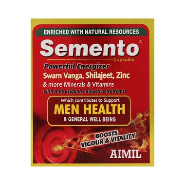 Aimil Semento Capsule For Energy | Supports Men's Health |  Boosts Vigour & Vitality