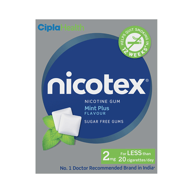 Nicotex Sugar Free Mint Plus Chewing Gums