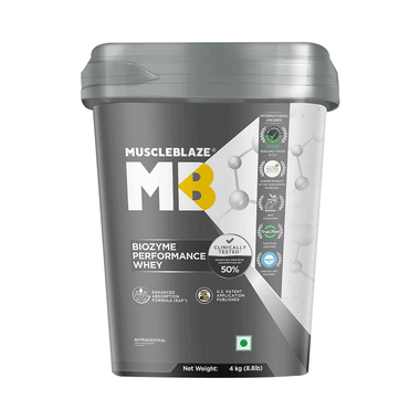 MuscleBlaze MuscleBlaze Biozyme Performance Whey Protein | For Muscle Gain | Improves Protein Absorption | Nutrition Care Powder Blue Tokai Coffee