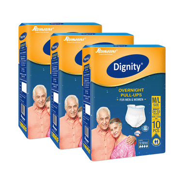 Dignity Overnight Pull-Ups Diaper (10 Each) M-L