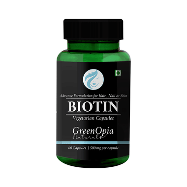 GreenOpia Naturals Biotin Vegetarian Capsule