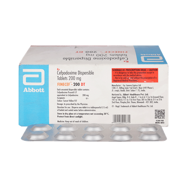 Finecef 200mg Tablet DT