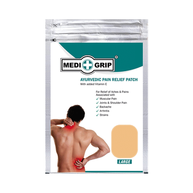 Medigrip Ayurvedic Pain Relief Patch Large Brown