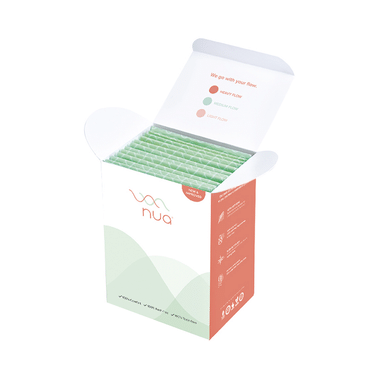 Nua Ultra Thin Rash Free Sanitary Pads With Disposal Cover Large