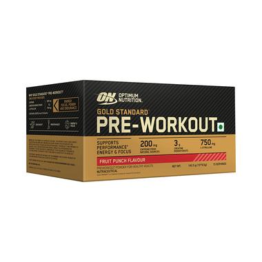 Optimum Nutrition (ON) Gold Standard Pre-Workout Sachet (9.5gm Each) Fruit Punch