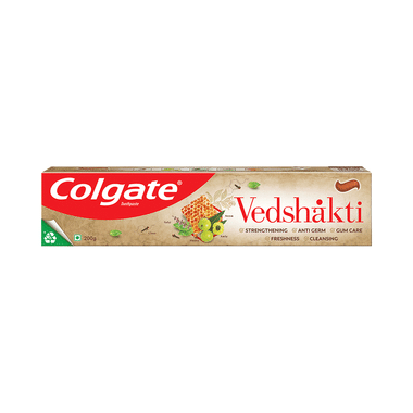 Colgate Swarna Vedshakti Toothpaste  Anti-Bacterial Paste For Whole Mouth Health, With Neem, Clove, And Honey