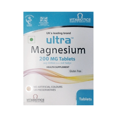 Ultra Magnesium 200mg Tablet | Mineral Support Tablet Gluten Free