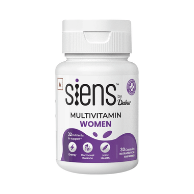 Siens by Dabur Multivitamin Women Capsule 32 nutrients, Boost Energy, Hormonal balance Capsule