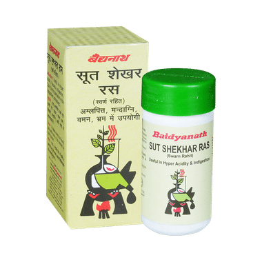 Baidyanath Sutshekhar Ras Tablet | For Hyperacidity & Indigestion Relief