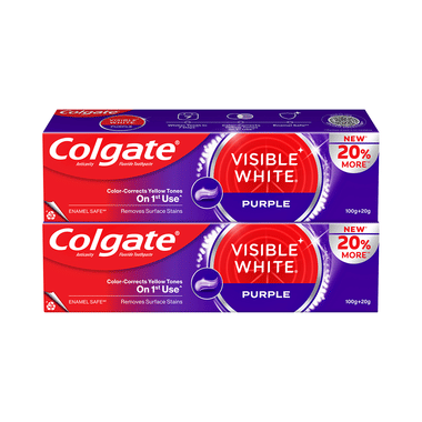 Colgate Visible White Purple Toothpaste