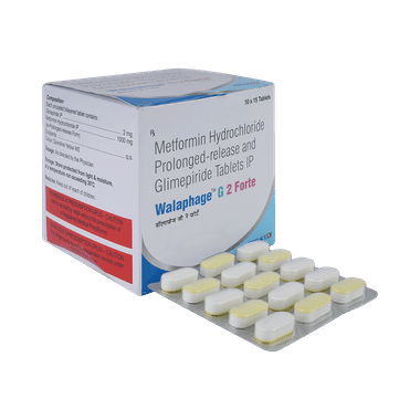 Walaphage G2 Forte 2mg/1000mg Tablet