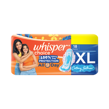Whisper Choice Wings Sanitary Pads XL