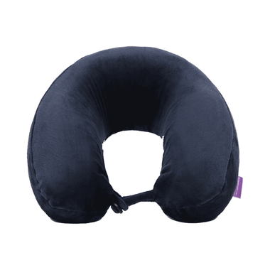 Viaggi U Shape Super Soft Memory Foam Travel Neck Pillow Navy Blue