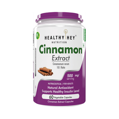 Healthy Hey Nutrition Cinnamon Extract Vegetable Capsule