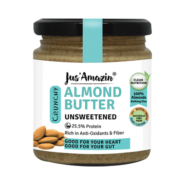 Jus Amazin Crunchy Almond Butter Unsweetened