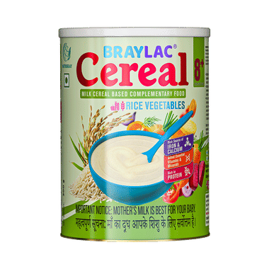 Braylac Cereal Rice Vegetables 8+ Months