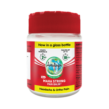 Amrutanjan Maha Strong Pain Balm | Helps Relieve Headache, Knee Pain, Shoulder Pain, Back Pain & Neck Pain