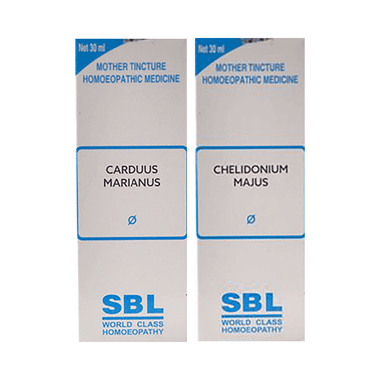 Combo Pack of SBL Chelidonium Majus Mother Tincture Q & SBL Carduus Marianus Mother Tincture Q (30ml Each)