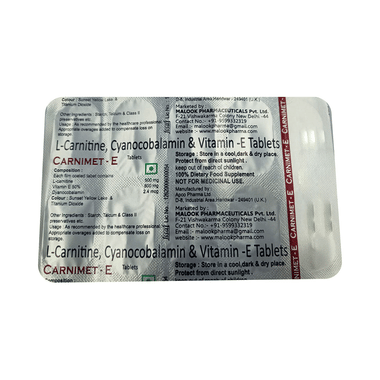 <span style='color:#626A7A'>Carnimet-E Tablet</span>