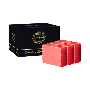 Herbspace Nourishing Bathing Soap Bar (100gm Each) Rose