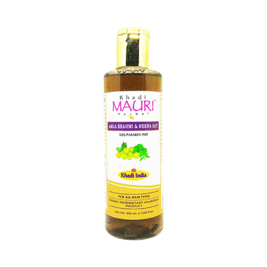 Khadi Mauri Herbal Amla Brahmi & Heena Shampoo(210ml Each)