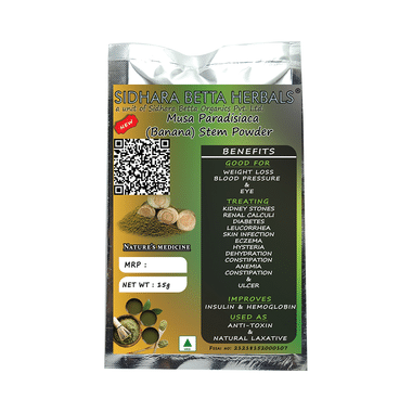 Sidhara Betta Herbals Musa Paradisiaca Stem Powder