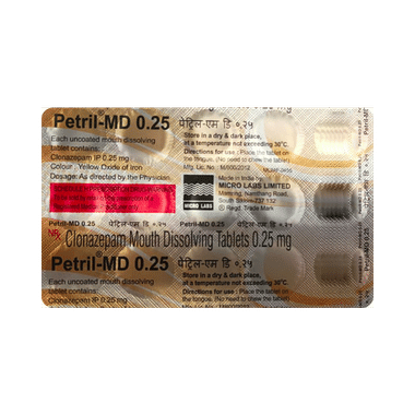 Petril-MD 0.25 Tablet