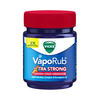 Vicks Vaporub Xtra Strong Balm | For Cough, Cold & Headache Relief