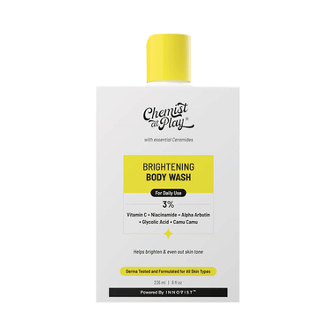 Chemist At Play Brightening Body Wash 3% Vitamin C + Niacinamide| Shower Gel for Women & Men