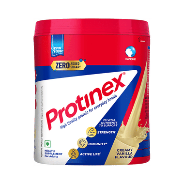 Protinex High Quality Protein | Nutritional Drink for Immunity & Strength Zero Added Sugar Creamy Vanilla Powder