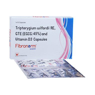 Fibronorm Capsule With Tripterygium Wilfordii,  Green Tea Extract & Vitamin D3