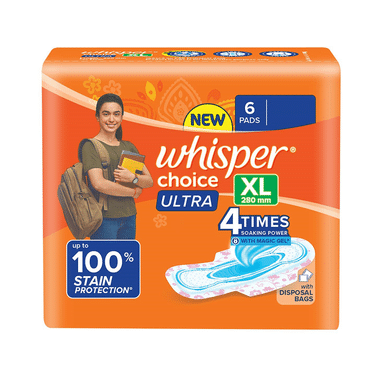 Whisper Choice Ultra Sanitary Pads XL