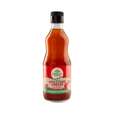 Organic India Apple Cider Vinegar | Raw-Unfiltered ACV with the Mother