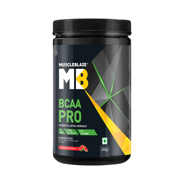 MuscleBlaze Watermelon | BCAA Pro Powerful Intra-Workout | With Electrolytes | For Energy, Faster Recovery & Hydration