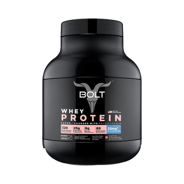 Bolt Whey Protein For Muscle Growth & Lean Muscle Mass | Flavour Powder Martani Strawberry