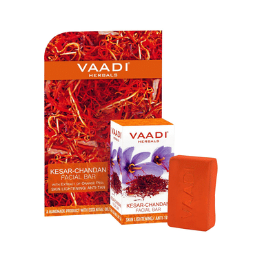 Vaadi Herbals Value Pack Of Kesar Chandan Facial Bars With Extract Of Orange Peel