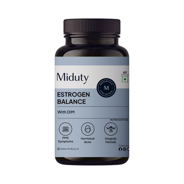 Miduty Estrogen Balance DIM-Vitex-Hormonal Balance-PCOS-Menopause Support Capsule