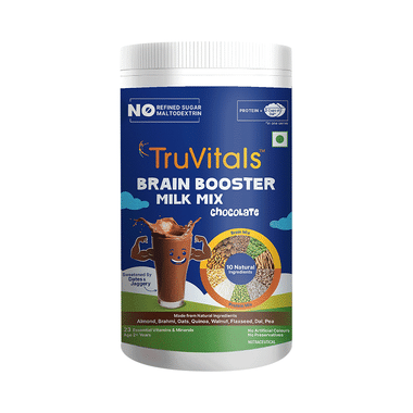 TruVitals Brain Booster Milk Mix Powder Chocolate