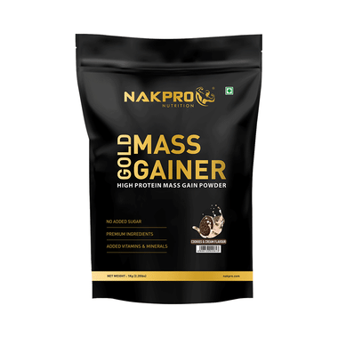Nakpro Nutrition Gold Mass Gainer Powder Cookies & Cream