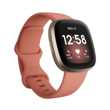 Fitbit Versa 3 Health & Fitness Smartwatch Pink Gold